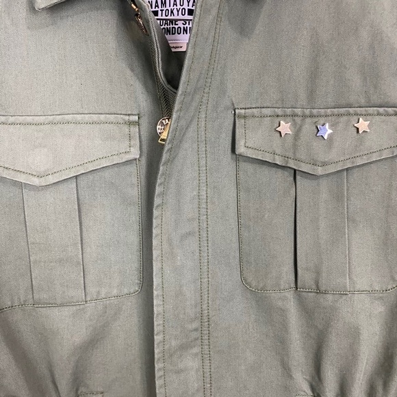 Zadig & Voltaire Kayak Mili Military‎ Shacket Hreen Skull Sz Small - Picture 5 of 8